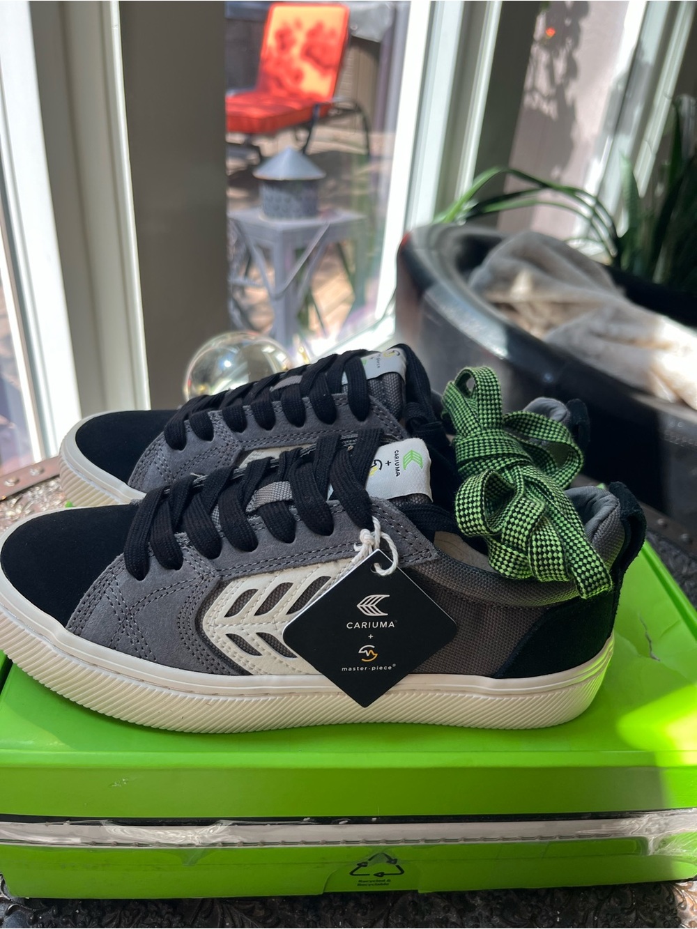 CARIUMA X MASTER-PIECE CATIBA PRO SKATE BLACK GREY IVORY SNEAKERS  37 5 M 6.5 W